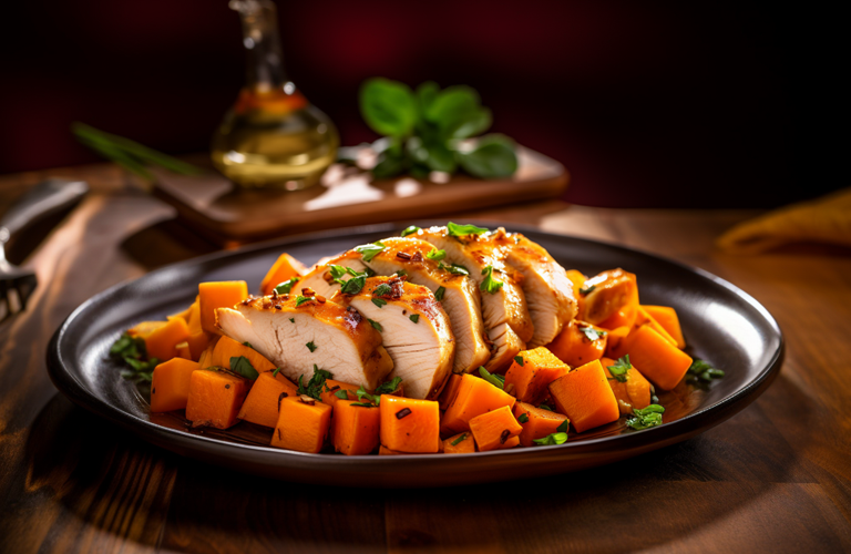 Roasted-Chiken-And-Sweet-Potatos