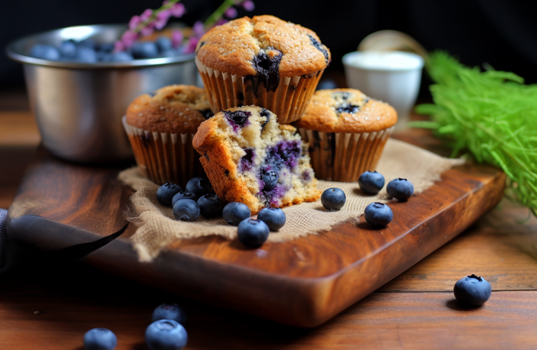 Vegan-Blueberry-Muffins