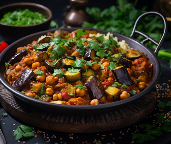 Eggplant and Chickpea Curry