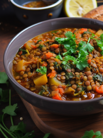 Feast Guilt Free Moroccan-Spiced Lentil & Vegetable Stew Made Easy