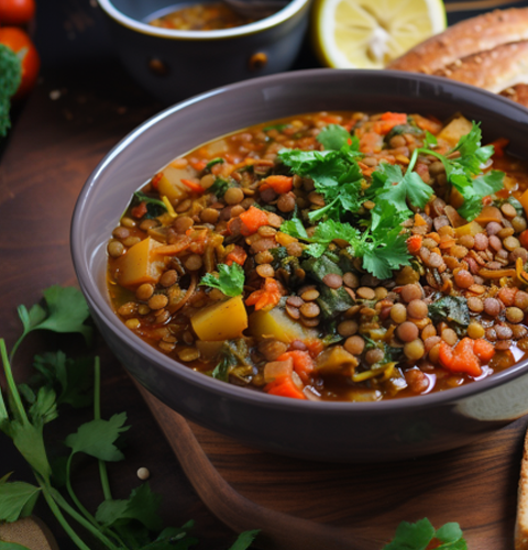 Feast Guilt Free Moroccan-Spiced Lentil & Vegetable Stew Made Easy