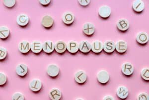 Menopause alphabet letters