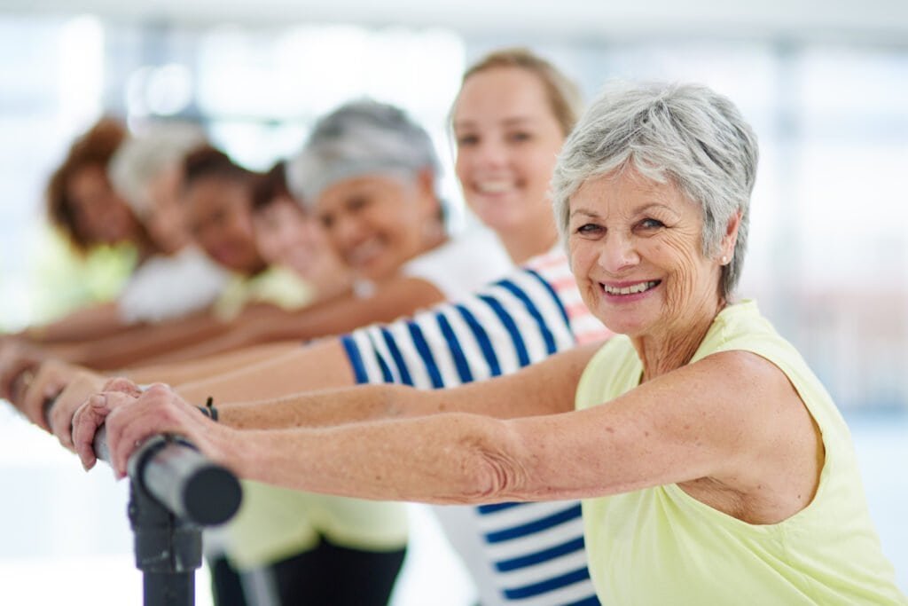 Exercise has no age limit. Shot of a group of women working out indoors