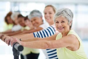 Exercise has no age limit. Shot of a group of women working out indoors